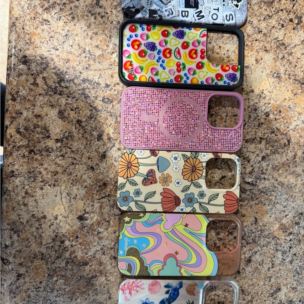 Colorful Patterned Phone Cases Set
